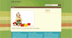 Desktop Screenshot of lifeofjane.com
